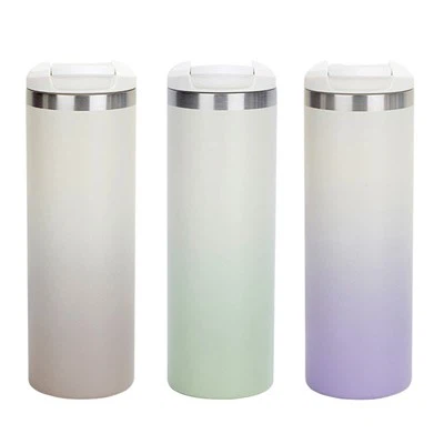 Kahve kupası 500ml paslanmaz çelik gradyanı kapaklı